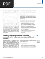 Retraction-Ileal-lymphoid-nodular Hyperplasia, Non-Specific Colitis, and Pervasive Developmental Disorder in Children