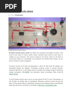 IR Based Security Alarm