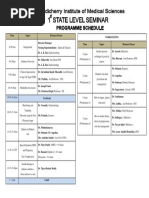 Programme Schedule For Conference