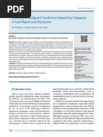 Neuroleptic Malignant Syndrome Induced by Clozapine: A Case Report and Discussion