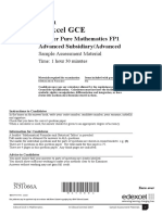 Specimen QP - FP1 Edexcel