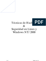 Técnicas de Hacking & Seguridad en Linux y Windows NT/2000