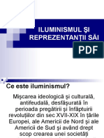 Iluminismul Si Reprezentantii Sai