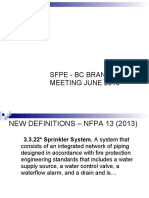 Sfpe Nfpa 13 Presentation PDF