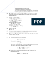 Equilibrium Constant Answers