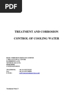 Treatment and Corrosion Control of Cooling Water