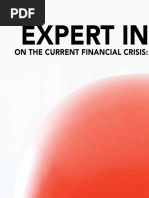 Expert Input: On The Current Financial Crisis