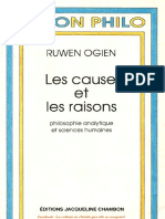 Ruwen Ogien Les Causes Et Les Raisons