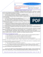 Dinâmica Do Povoamento, Economia e Organização Do Espaço Geográfico Brasileiro