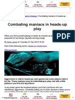 PKR - Combating Maniacs in Heads-Up Play