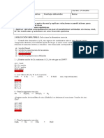 Evaluacion Diagnostica Estequiometria 2º Medio Con Solucionario