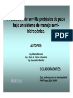 Producción de Semilla Prebásica de Papa Bajo Un Sistema de Manejo Semihidropónico PDF