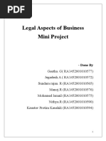 Legal Aspects of Business Mini Project