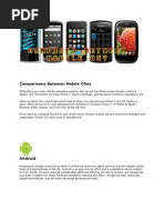 Comparisons Between Mobile Oses