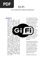 Gi-Fi: Next Generation Wireless Technology