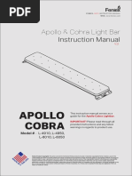 Apollo & Cobra Light Bar Instruction Manual