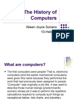 The History of Computers: Aileen Joyce Soriano 10-Hebrew