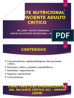 Soporte Nutricional en El Paciente Adulto Crítico