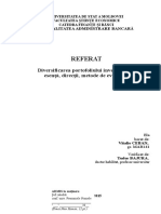 Diversificarea Portofoliului Investițional, Esență, Direcții, Metode de Evaluare.