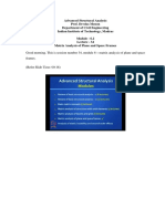 Advance Structural Analysis (Internal Hinge) - Devdas Menom