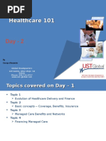 Healthcare 101 An Introduction Day II - UST