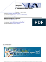 Partial Molal Volumes of Hydrocarbons in Water Solution: Additional Information On J. Chem. Phys