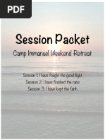 Adult Session Packet