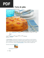 Receta de Torta de Piña