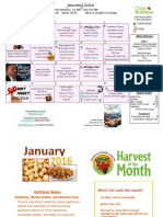 January 2016 Menu and Newsletter