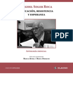 Miguel Soler Roca. Educación, Resistencia y Esperanza