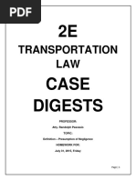 Trasnportation Law Case Digests 1