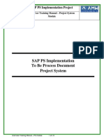 Sap Ps End User Manual Step by Step