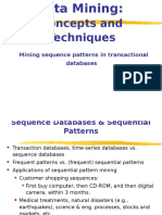 Concepts and Techniques: Mining Sequence Patterns in Transactional Databases