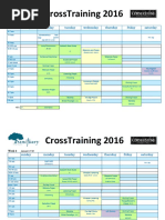 CrossTraining 2015 Schedule