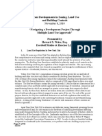 Recent Developments in Zoning, Land Use and Building Controls "Navigating A Development Project Through Multiple Land Use Approvals" Presented by Howard S. Weiss, Esq. Davidoff Malito & Hutcher LLP