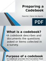 Session 7. Preparing A Codebook