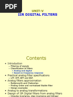 Dsp-Unit 5.1 Analog Filters