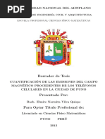 TEsis Normita 2014 - CUANTIFICACION DE LAS EMISIONES DEL CAMPO MAGNETICO PROCEDENTES DE LOS TELEFONOS CELULARES EN LA CIUDAD DE PUNO