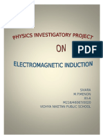 Physics Investigatory On Electromagnetic Induction