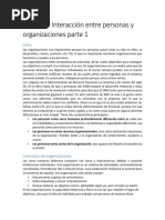 Resumen Interacción Entre Personas y Organizaciones Parte 1