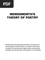 Wordsworth Theory of Poetry