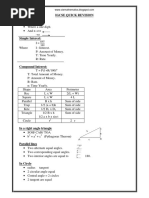 Maths IGCSE Quick Revision