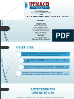 Ètica Integración de Utilidad Derechos Justicia y Cuidado.