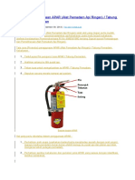 Tata Cara Penggunaan APAR (Alat Pemadam Api Ringan) - Tabung Pemadam Kebakaran