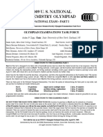 2009 U. S. National Chemistry Olympiad: National Exam - Part I