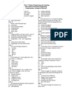 ST - Peter's College of Engineering and Technology Department of Mechanical Engineering Comprehension-Strength of Materials