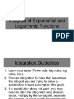 Integrals of Exponential and Logarithmic Functions