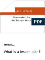 Lesson Planning: Presented By: PN Suraya Harun