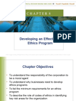 C H A P T E R 8: Developing An Effective Ethics Program