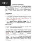 Transacción Extrajudicial - Alimentos